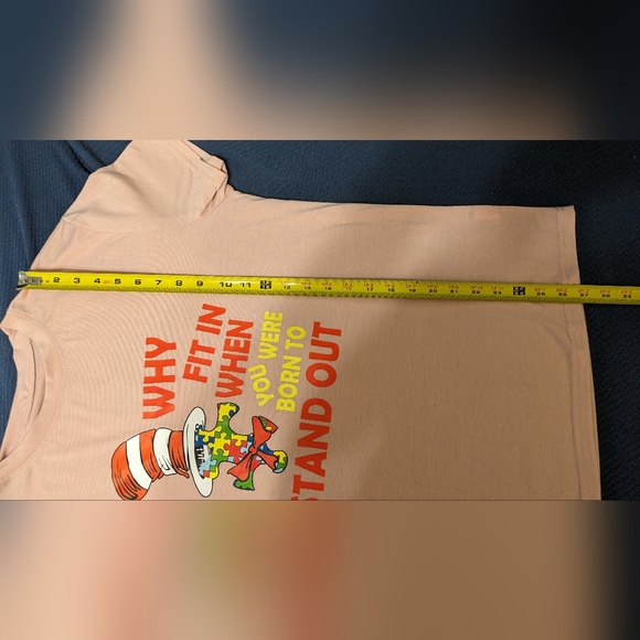 Dr. Seuss Why Fit In When You Were Born To Stand Out Autsism Awareness T-shirt - Picture 5 of 5